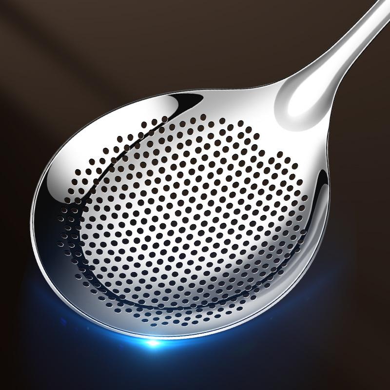 BEPAN 1PC Colander Household Kitchen Stainless Steel Filter Spoon Hotel Fried Large Colander Hot Pot Table Tools Strainers