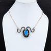 Labradorite Necklace Copper Wire Wrapped Necklace Adjustable Necklace Labradorite Gemstone Jewelry Handmade Copper Jewelry Anniversary Gifts