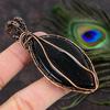 Obsidian Eye Gemstone Copper Wire Wrap Jewelry Pendant 3.15