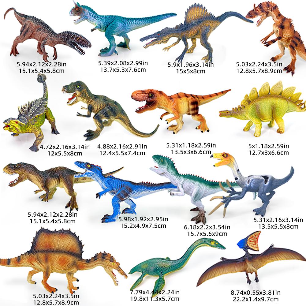 Simulation Animal Dinosaur Model Stegosaurus Hadrosaur Tyrannosaurus Figures Cognitive Educational Puzzle Toys Christmas Gifts