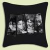 Levi Ackerman Attack On Titan Pillow Covers Cartoon Sofa Decorative Home Double-Sided Printing Short Plush Cute Cushion Cover