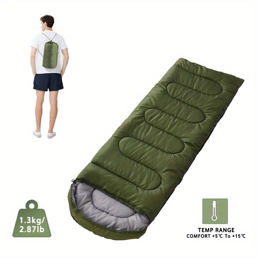 Camping Sleeping Bag Lightweight 4 Season Warm Envelope Backpacking Outdoor Cotton Winter Sleeping Bag