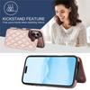 Fashion Rhombic Leather Cards Slot Case For iPhone 16 15Pro Max 14Plus 13 14 12 11 XS XR 7 8 SE2 12Mini Kickstand Cover