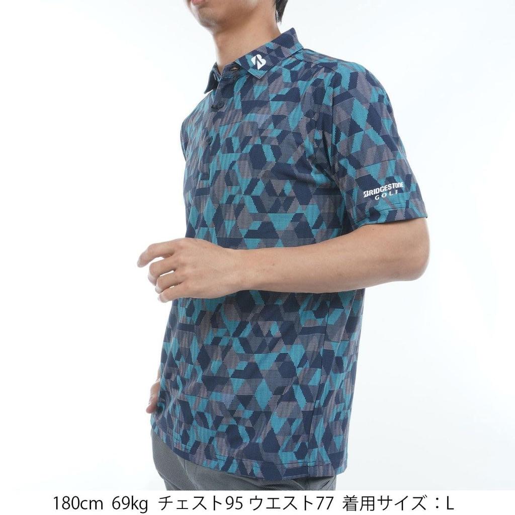 Bridgestone Golf Retro Short Sleeve Shirt EGM06A Men's NA