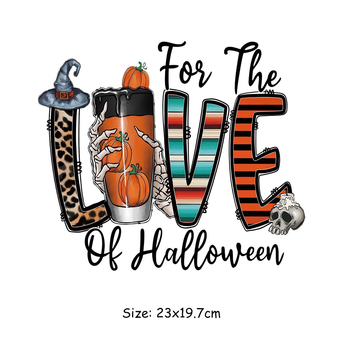 

Буквы Нашивки Для Одежды Любовь Хэллоуин DIY Виниловые Толстовки Топы Термопресс A-Level Моющиеся Термопереносы Для Одежды