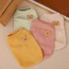 Dog Vest Camping Clothes Cute Bear Pullover Spring Summer Puppies Pajamas Basic Wafflepattern T-shirt