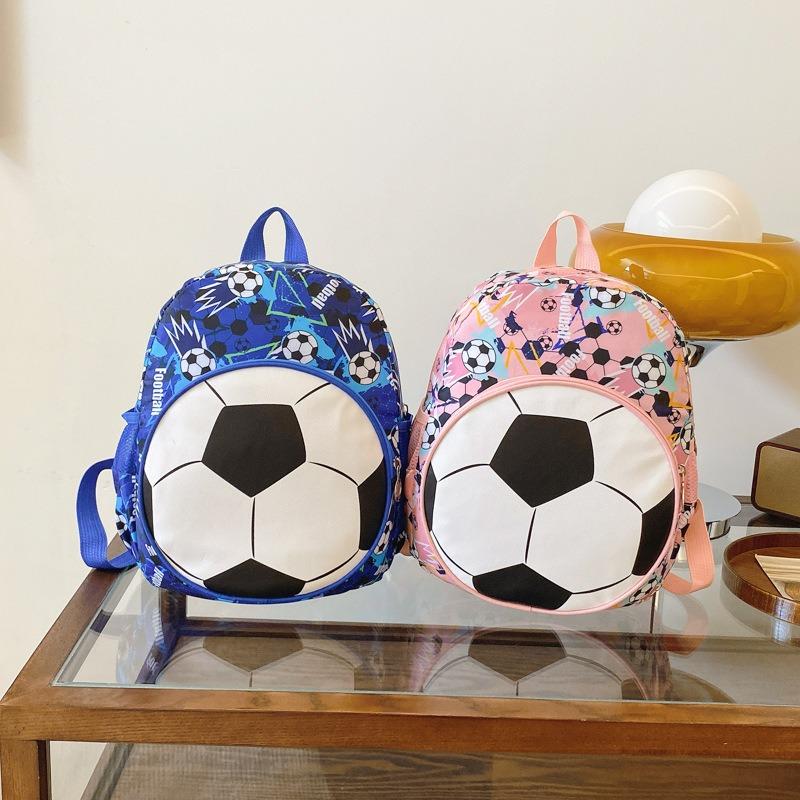 New football children's backpack large capacity kindergarten primary school schoolbag cute boys and girls breathable backpack