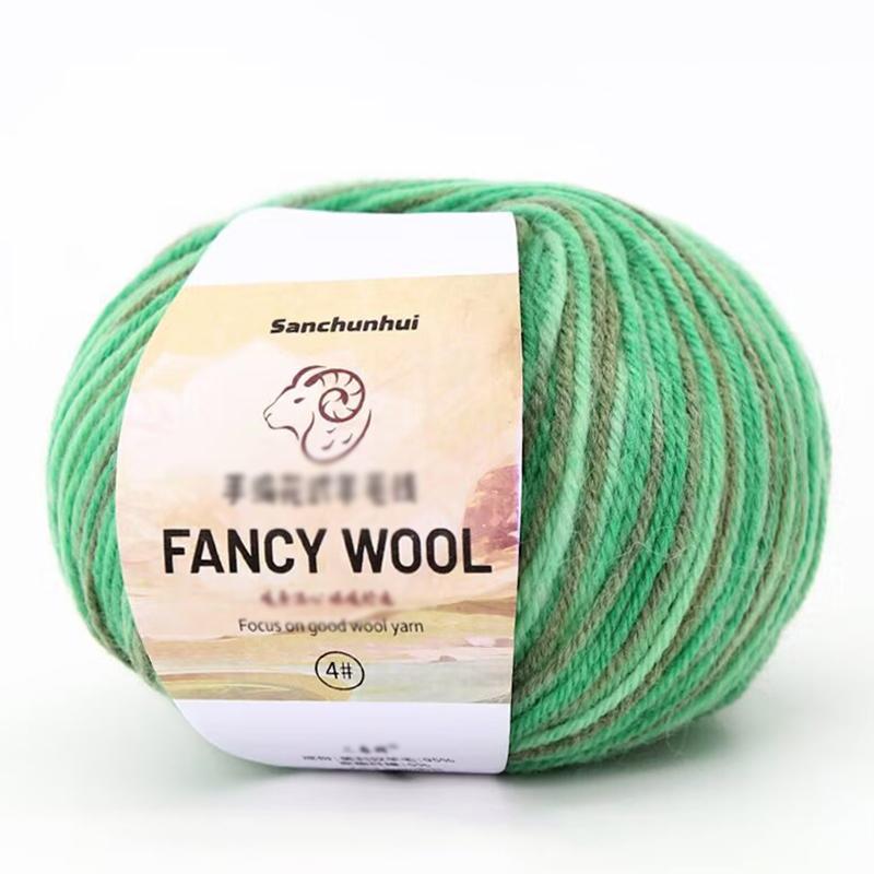 1PC Real Silk Gift Thread Pure Cotton Line Multi-functional Hand Woven Handmade Segmented Dyed Wool Yarn Multi-element