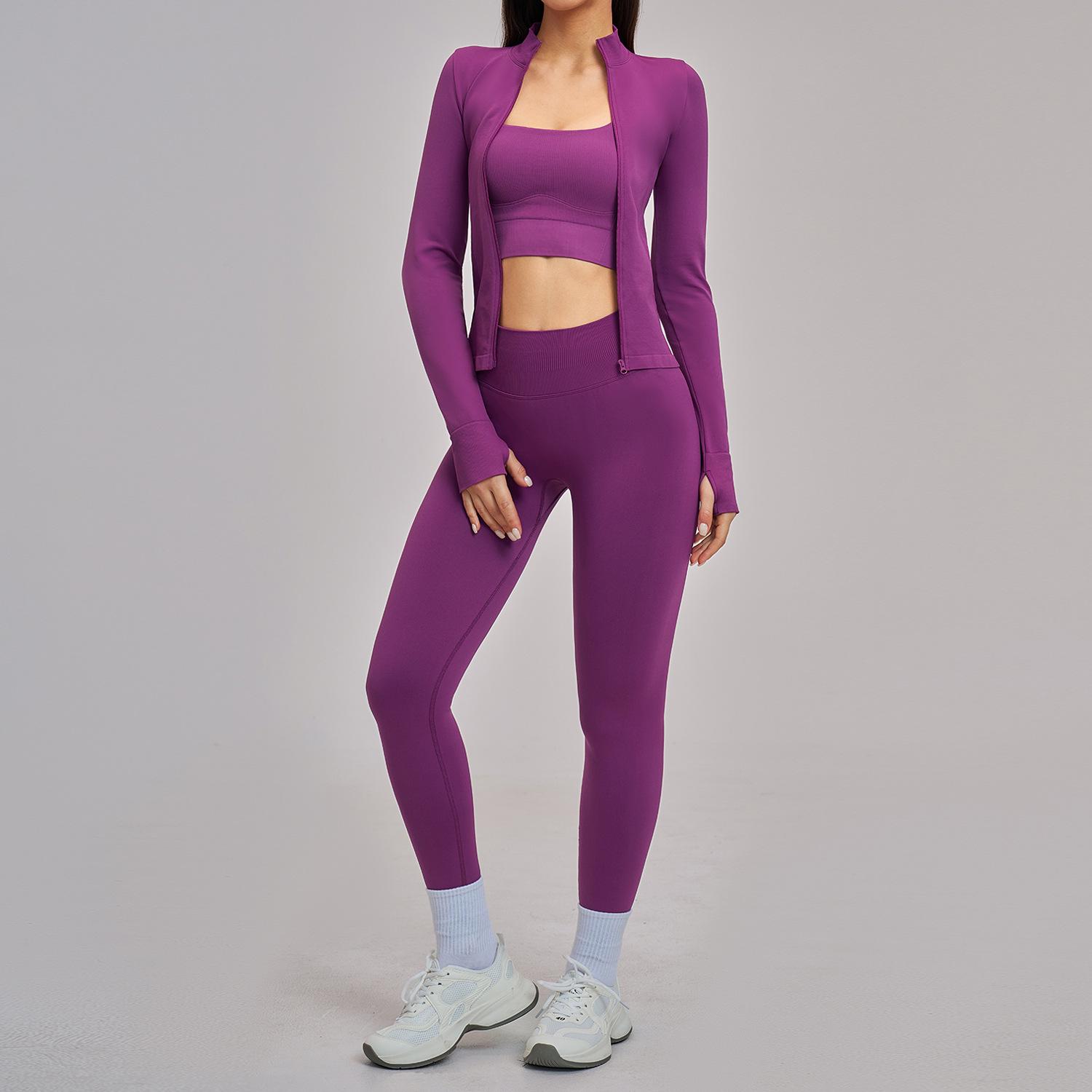 Dare to Show Seamless Yoga Set: Y-Back, High Elasticity Fitness Wear for Women L