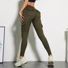 Women's Multi-Pocket Yoga Pants - High Elasticity, Tight Sports Running Fitness, Spliced Workwear Style