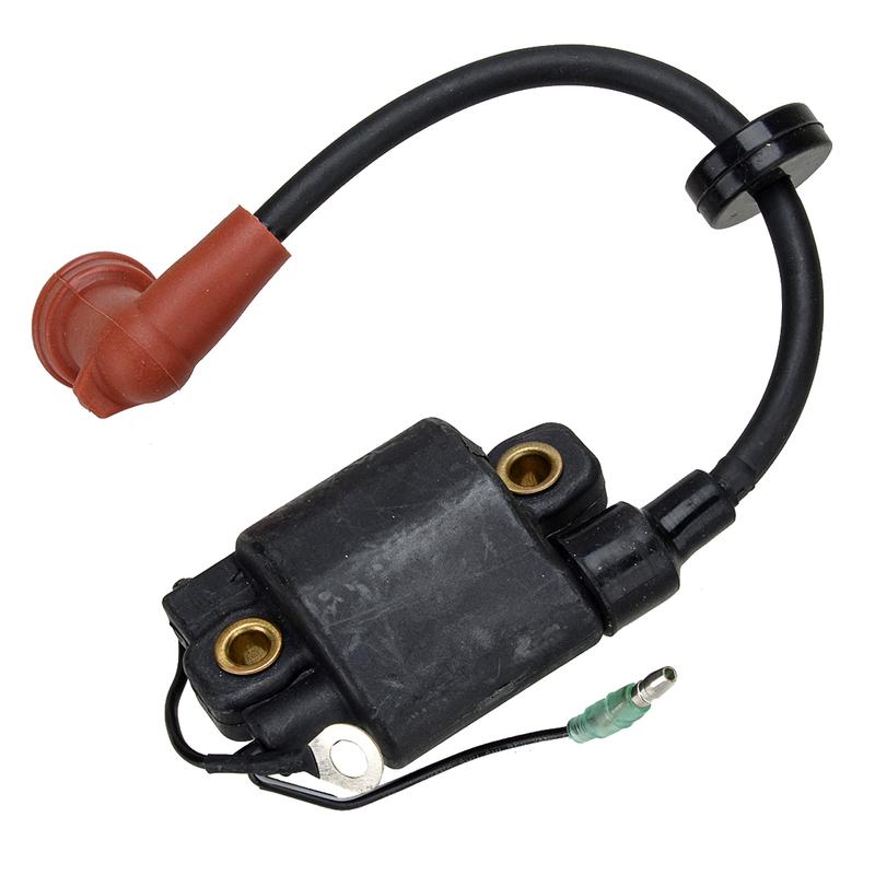 Ignition Coil Assembly Black Fit for Yamaha Outboard 2 Stroke 60 70HP 6H3-85570-10-00