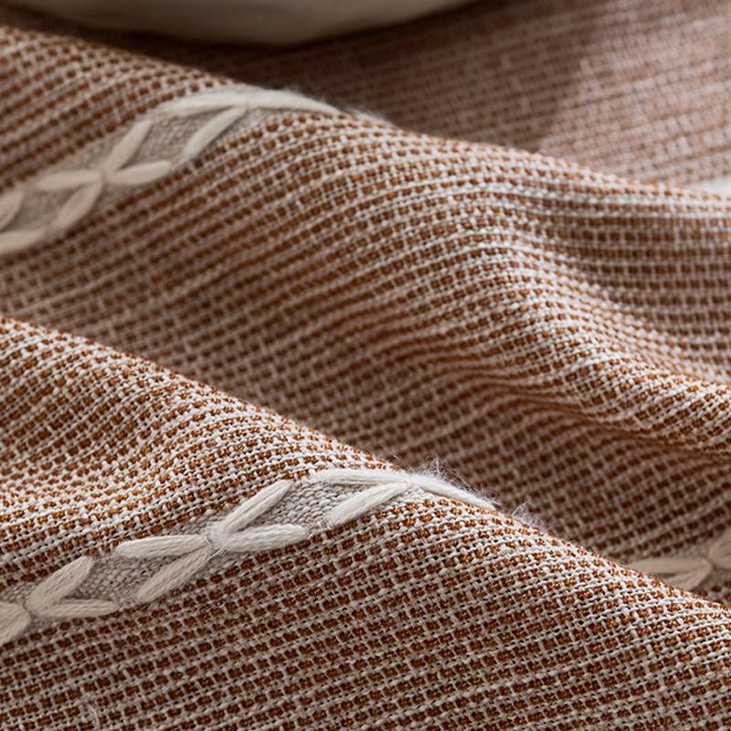 Cotton Linen Rustic Tablecloth Waterproof Rectangle Table Cover with Tassel For Home Birthday Party Dinning Table Decoration