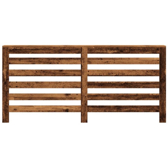 VidaXL Cache-radiateur vieux bois 175x20x82 cm bois d'ingénierie, bouchon de radiateur, cache-radiateur haut, radiateur à 852715
