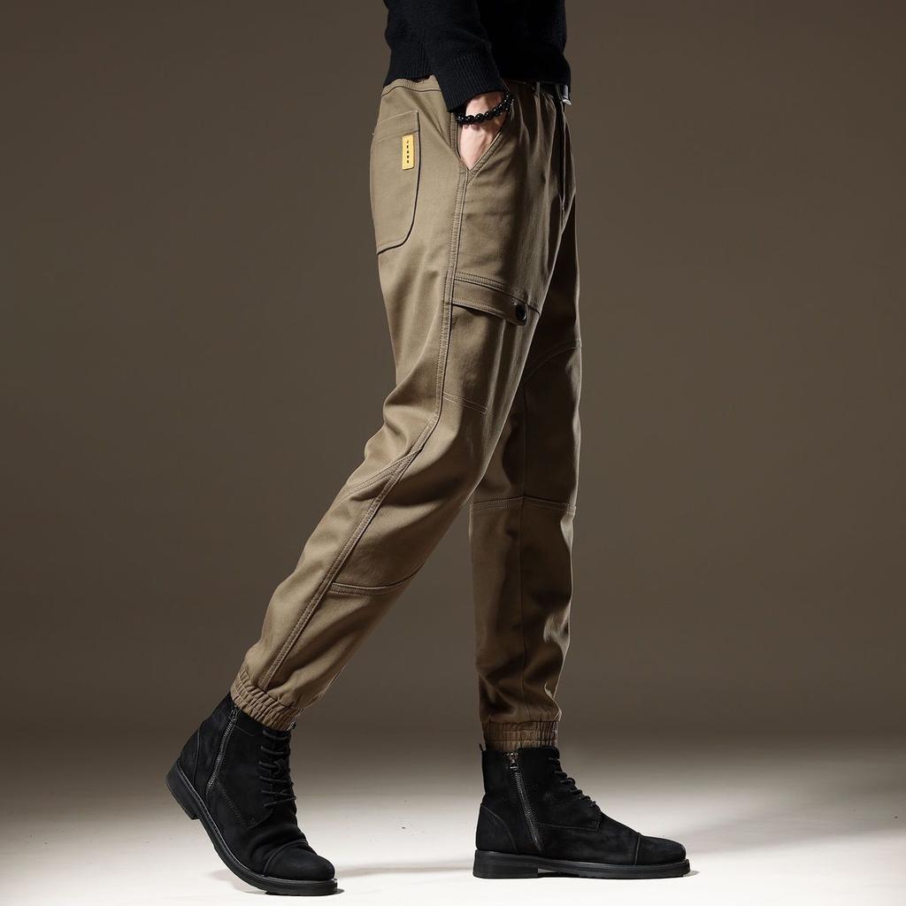 Men Pants Overalls Men's Trendy Brand Trousers Ins Ankle Length Loose Functional Harem Pants Youth Casual Pants Mens Fashion