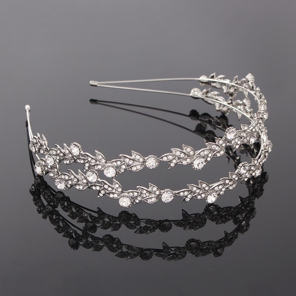 Women's Simple Tiara Hairband Self-Wedding Hair Cubic Headband