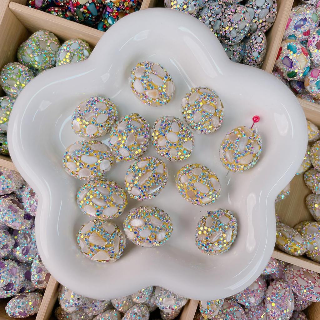 Handmade Rhinestone Crystal Beads for DIY Jewelry: Diamond Ball, Spacer, Pendant Materials