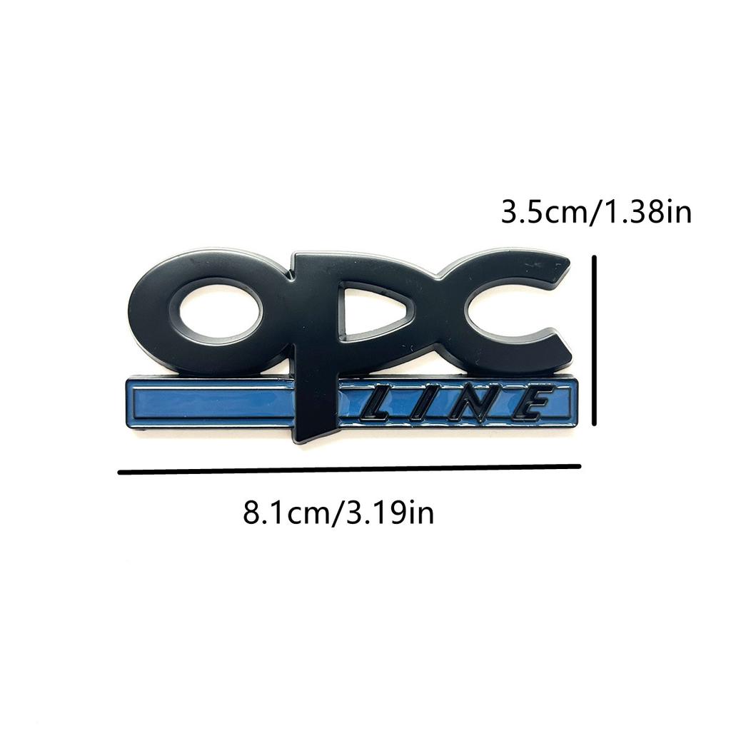 OPC Line Emblem Front Grille Badge Tail Stickers Logo For Opel Astra G H J K F Corsa D Zafira B Insignia Mokka Regal Accessories