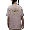 Jordan SS25 Drop Shoulder Sleeve T Shirt Women's Gray Purple IF0380-019