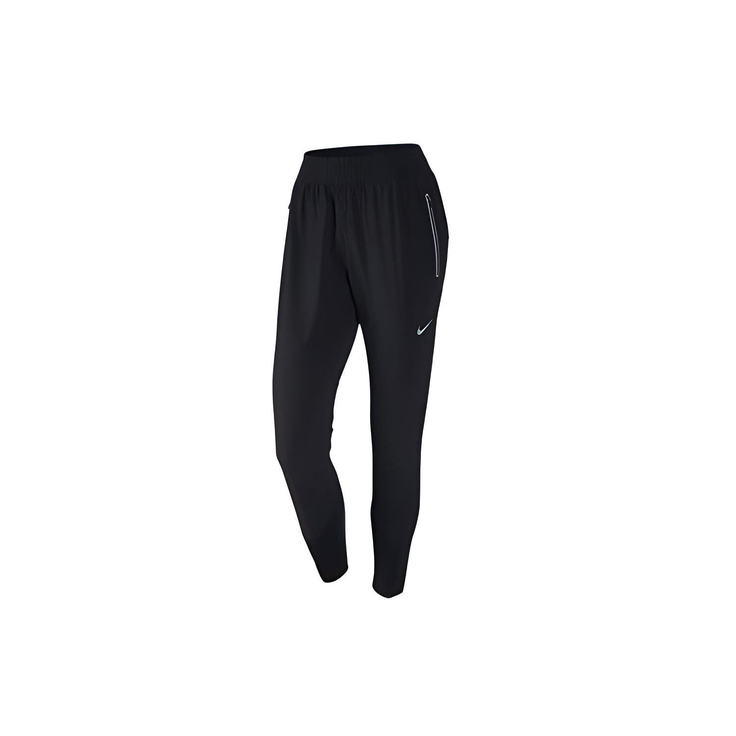 (WMNS) Nike Small Logo Elastic Waistband Running Sports Long Pants Black Women s 885259-010 M