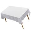 Tablecloth Rectangle White Table Cover Cloth Polyester 145x305cm for Dining Room Wedding Banquet Hotel