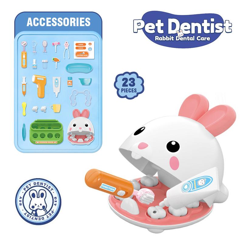 Cura Dentale Gioco di Ruolo Casa Giocattolo Simulazione Dentista Ospedale Attrezzature Set Medico per Bambine Infermiera Kit Medico per Bambini Regali