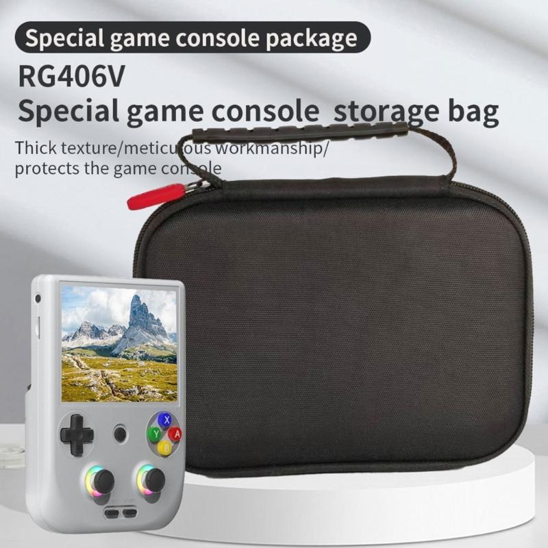 Large Capacity Protective Storage Box Suitable for RG406V Gaming Console Organizers Carrying Bag Shockproof Stylish Case