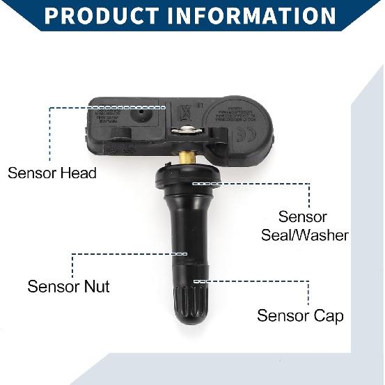 No.68293199AA Tire Pressure Sensor for Ram 1500 2019-2024 Tire Pressure Monitoring Sensor 4 Pcs