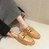 Women's Lazy Baotou Low-Heel Sandals - Fashionable Non-Slip Korean Style for Spring & Autumn Outdoor Wear