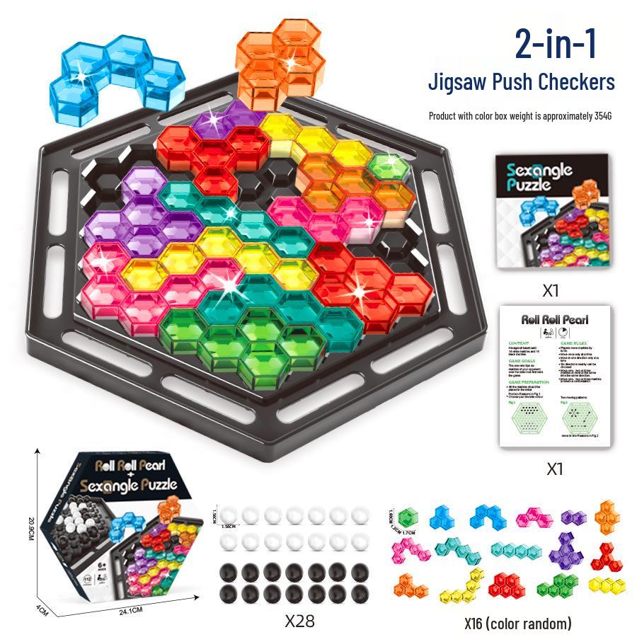 

Трансграничная головоломка-балансир: Тетрис Штабелируемая Шахматная доска для детей.