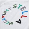 Stella Mccartney Tt8s31 Z0434 100 Round Logo Kids Short Sleeve Tee