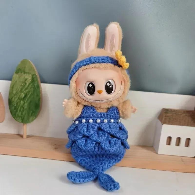 Cute Mermaid Double Cherry Set For 17cm Ropa Labubu 3.0 Big Into Energy Series Fashion Doll Clothes Ropa Labubu V2/V3