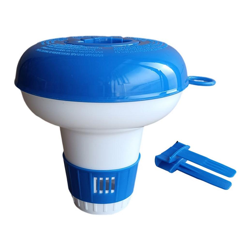 Поплавок-дозатор хлора для бассейна с зажимом Плавающий дозатор хлора Плавающий очиститель воды с хлором для крытого и открытого бассейна