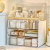 Large Capacity Makeup Organizer with 3 Drawers, Acrylic Cosmetic Storage Box for Vanity Table, Clear Skincare & Perfume Display
