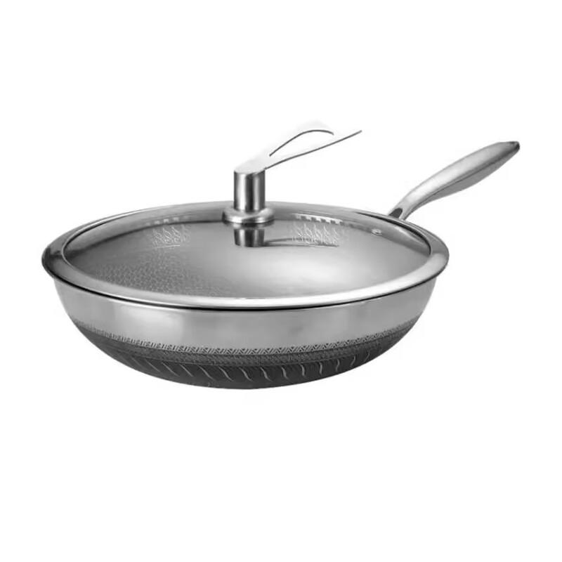 Yoshida Sho 32cm 3-Layer Steel Non-Stick Wok