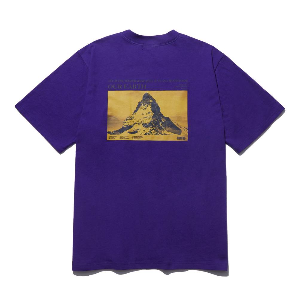 Pollution Mountain Picture T-Shirt M