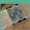 White 3 Eyelash Meters Lace Gold Mesh Yarn Eyelashes Lace Accessories Hand Decorated Embroidered Fabric Lace Fabric