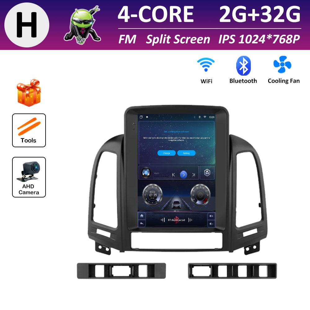 Cooling Fan for Hyundai Santa Fe 2 2006 2007 2008 2009 2010 - 2012 Android Smart System Car Multimedia Video Radio Player WIFI