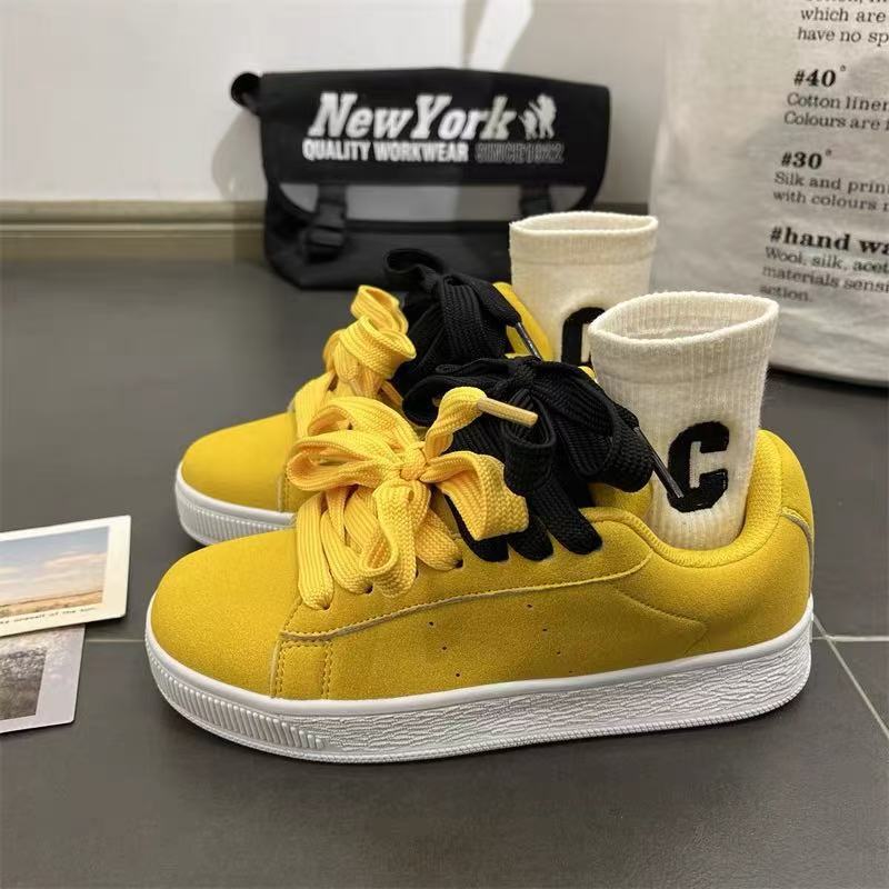 Summer New Chic Student Platform Heightening Couple Bread Shoes Sports Casual Skateboard Shoes