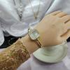Simple Square Dial Women's Quartz Watches Open Bracelet Watch Student Wristwatch Relogio Feminino Girls Clock Gifts Dropshipping