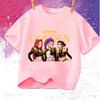 Huntrix Kpop Demon Hunters T-Shirt for Boys Girls T-shirt Fans Gift Summer Crew Neck Short Sleeve Tees Fashion Kids T-shirt