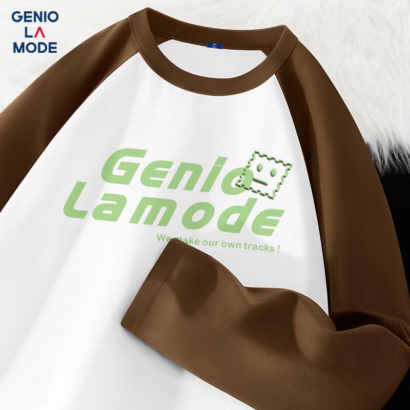 

Мужская футболка GENIOLAMODE с длинным рукавом, тяжелая, с цветовыми блоками 3XL