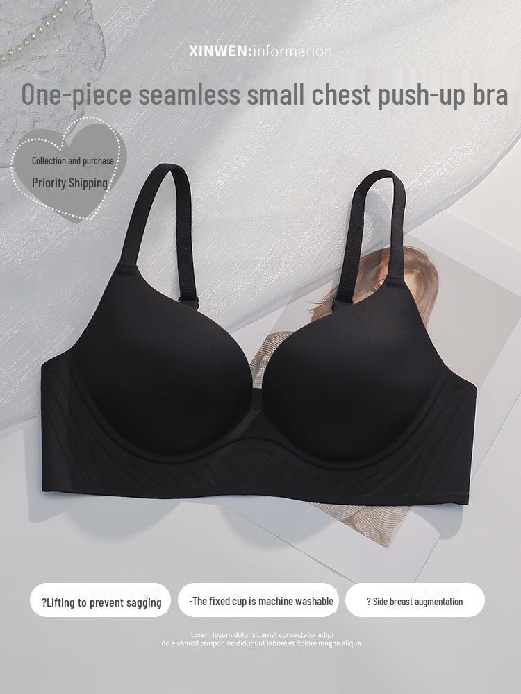 Girls' One-Piece Seamless Underwear Set with Supportive Bra