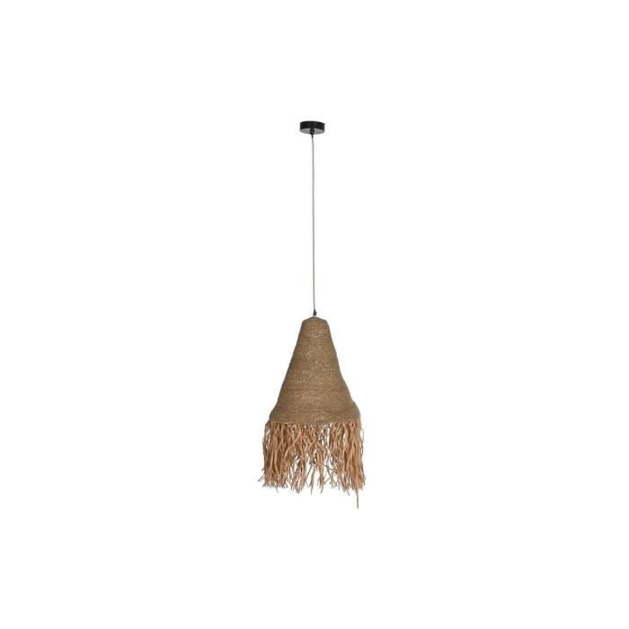 Plafonnier - Naturel - Fer et Jute - 50W - 44x44x67 cm - Design Balinais