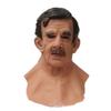 Weißbärtige alte Mann Maske, Weihnachtsmann Maske, Kopfbedeckung, neue Halloween kahle alte Mann Maske, Perückenmaske
