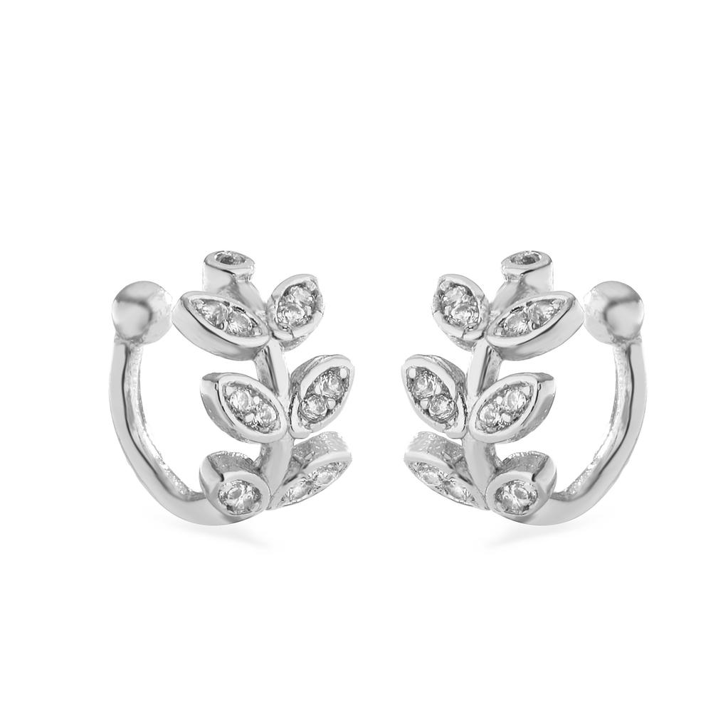 HECHENG,Fashion Ear Cuffs Without Piercing Ear Clip Earrings Non-Piercing Fake Cartilage Earrings For Women Zircon
