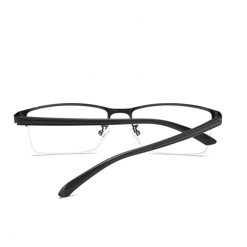 Semi-Rimless Steampunk Shortsighted Prescription Glasses Women Men Anti Blue Rays Computer Myopia Spectacles 0 -0.5 -0.75 To -6