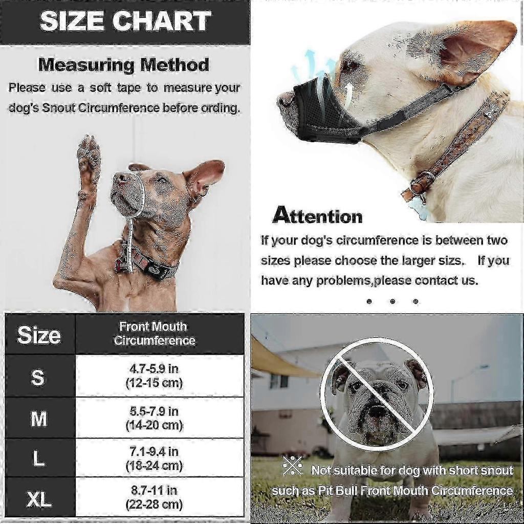 Soft Nylon Dog Muzzle with Air Mesh & Adjustable Loop - Anti-Dropping, Breathable & Drinkable_fc2