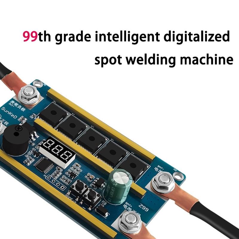 Professional 12V Spots Welder Pen 5 MOS Control Board 99 Gears Adjustable High Current 1500A For Lithium Batteries Repair