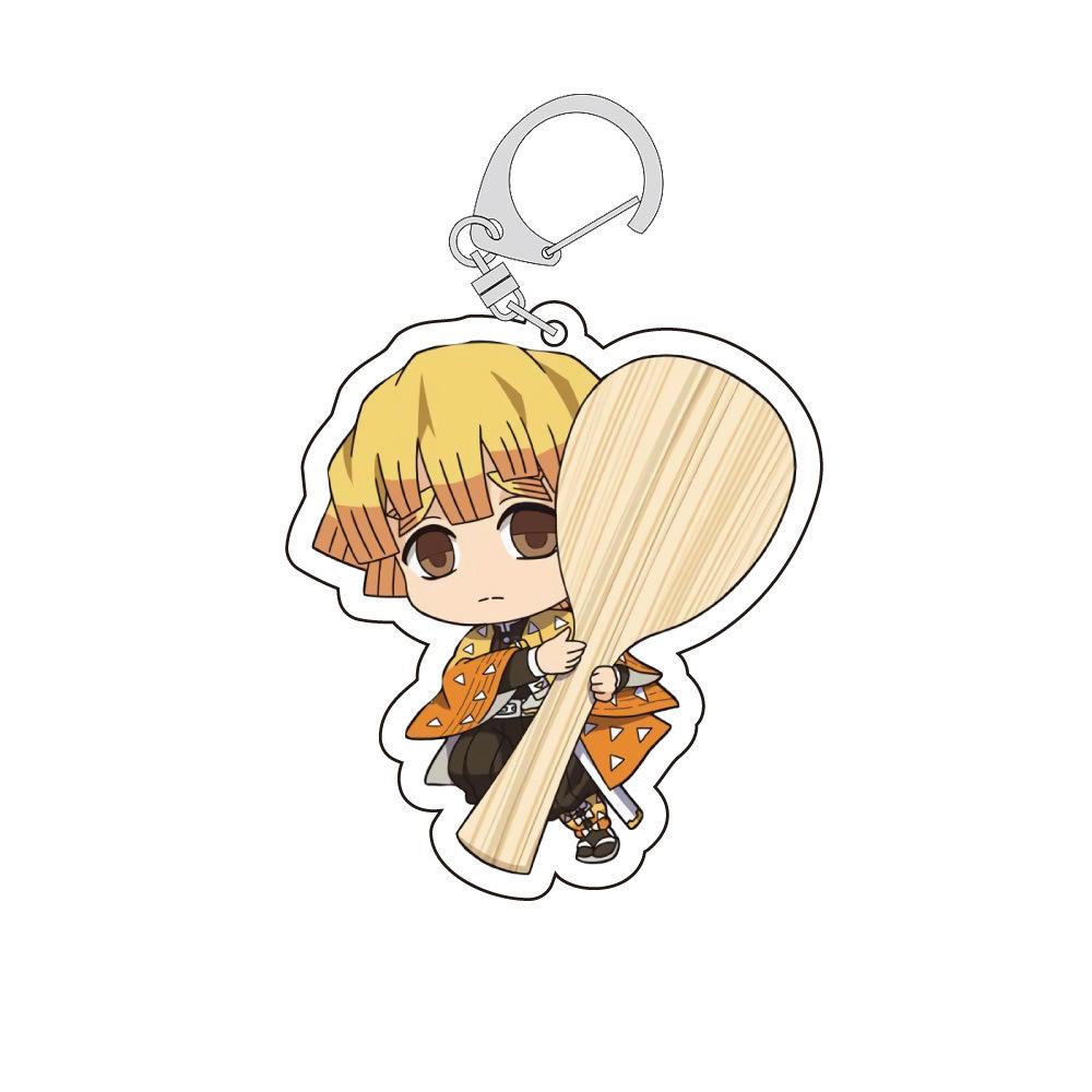 Demon Slayer Kimetsu Yaiba Tanjiro Nezuko Tokito Muichiro Acrylic Double Sided Keychain Transparent Anime Pendant Cosplay No Carry Mini Lightweight