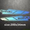 AAGJ1 Decalcomania in Vinile Adesivo Logo Suzuki Adesivi Moto Kit Riflettente per Casco